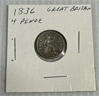 1836 Great Britain 4 Pence