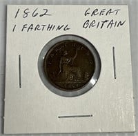 1862 Great Britain 1 Farthing