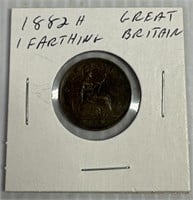 1882 H Great Britain 1 Farthing