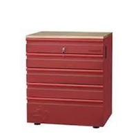 Husky Welded 5-Drawer Base Cabinet In Red, 28