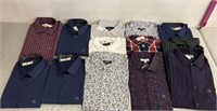 13 Men’s Button Up Shirts Size XL