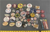Vintage Button Pin Lot