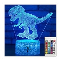 Dinosaur Toys 3D Night Light with Remote