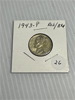 1943-D AU/BU Nickel Silver