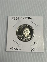 1776-1976 Silver BU Quarter