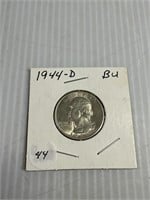 1944-D BU Silver Quarter