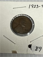 1923-S Wheat Penny Better Date