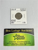 1868 Shield Nickel - BU Nice