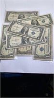 (7) $1 Blue Seal Silver Certificates, 1935 & 1957