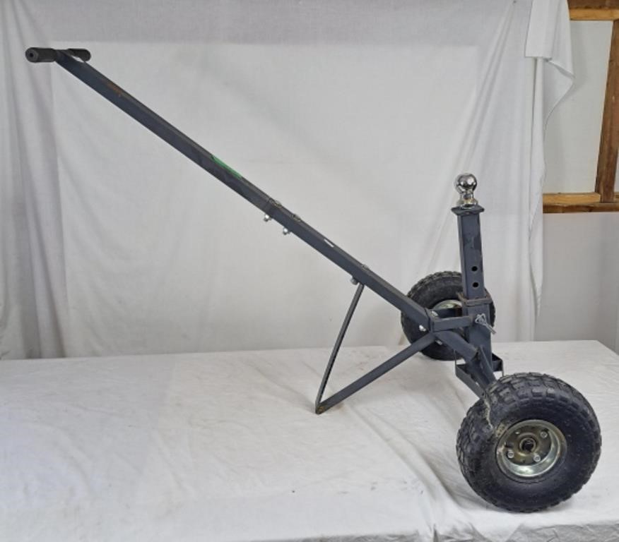 Hand powered trailer dolly 45" long