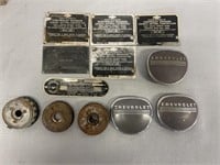 Vintage Vehicle ID Plates, Chevy Horn Caps & More