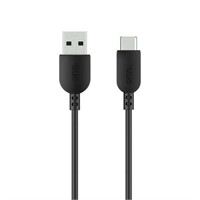 Onn. 6ft USB to USB-C Cable  Black  Compatible wit