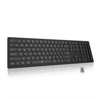 POWZAN Wireless Slim Multi-Device Keyboard 2.4G Wi