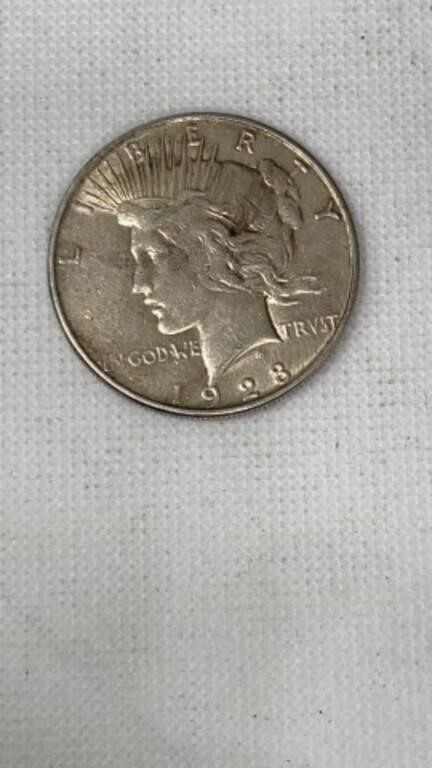 1923-D Peace silver dollar