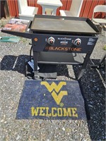 New Blackstone griddle and wvu mat