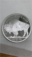 One troy ounce .999 fine silver round