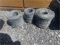 3 rolls of barb wire