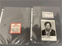 Eric Clapton Signed Memorabilia