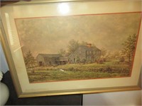 Homestead framed picture