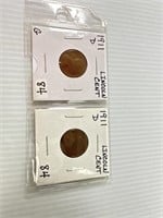 2 1911D Lincoln Cents