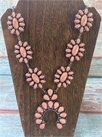 Faux Squash Blossom Necklace Costume Jewelry