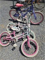 3 vintage girl bikes