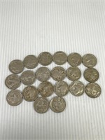 20 Full Date Buffalo Nickels