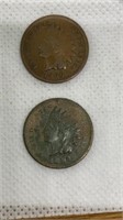 (2) Indian head pennies