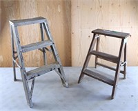 Pair of two step ladders
