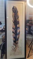 Gilded feather framed, signed and numbered print