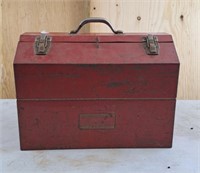 Red tool box and contents