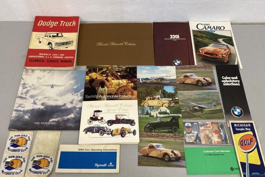 Automobile Service Manuals & Post Cards