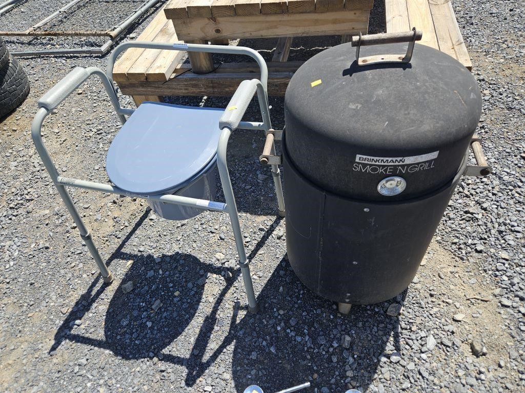 Smoker and potty chair