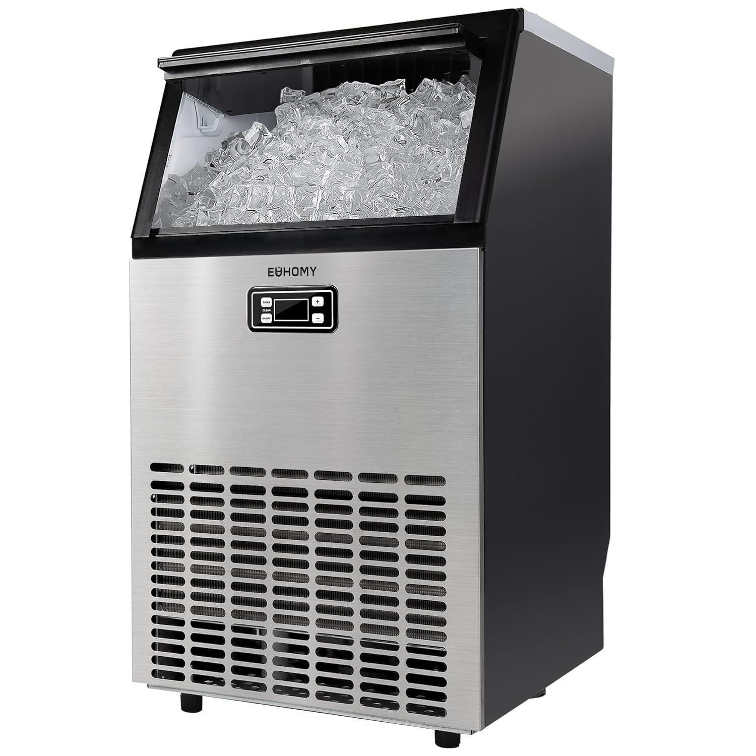 EUHOMY Commercial Ice Maker Machine