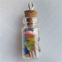 Colourful Gemstone Mix in Mini Bottle - Charm