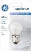 40W GE S-11 High-Intensity Incandescent Bulb A17