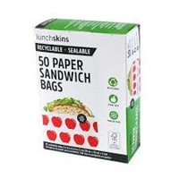 50ct Lunchskins Paper Sandwich Bags A17