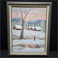 Winter Oil on Canvas Art