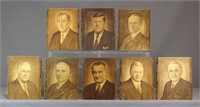 Carved Relief Plaques of U.S. Presidents