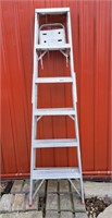 5 step aluminum ladder