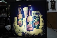 Lighted Molson Dry Sign 20.2x20.2