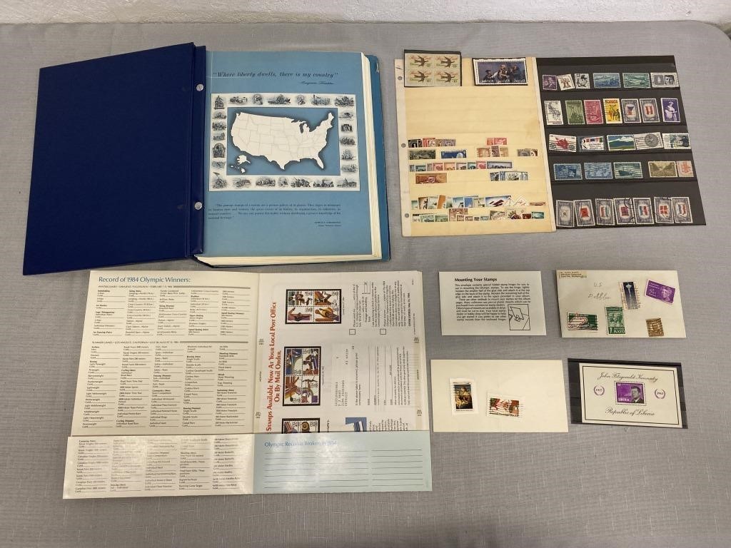 Vintage Stamps & Stamp Album Collection