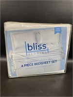 Bliss Bedding Queen Size Sheets, New White +