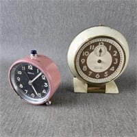 Vintage Working Swiss Ebosa Alarm Clock with