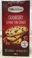 Thinaddictive Cranberry Almond Thins