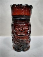 Native American glass jar 10 in