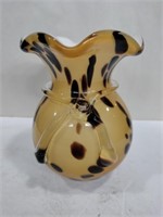 Leopard print vase 6 in