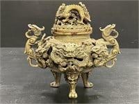 Da Ming Dynasty Xuande Nina Zhi Chinese Brass