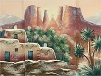 Teresa Bernard South West Pueblo 3D Oil Painting