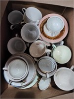 Lots of saucers and teacups